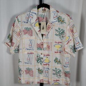 Magaschoni Appetito Embroidered Linen Shorts & Top Set‎ S/P NWT Matching Outfit